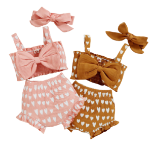 Liuliukd|Love Heart Baby Outfits-Baby