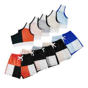 Liuliukd|Patchwork One Shoulder Clothing For Girls-Kids