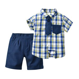 Liuliukd|Plaid Baby Boy Clothes-Kids