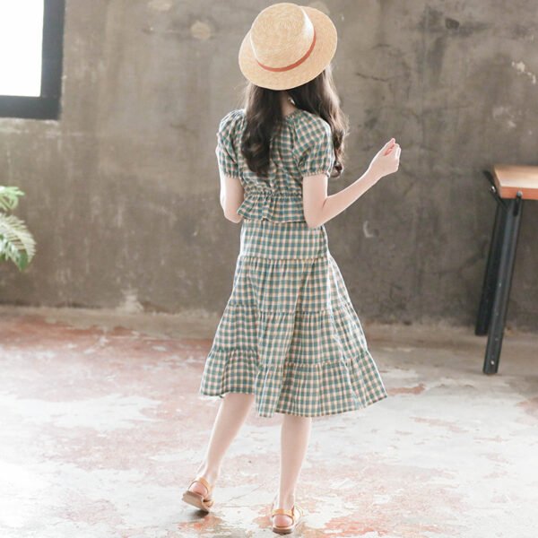 Liuliukd|Plaid Children Wear-Green-Teenage
