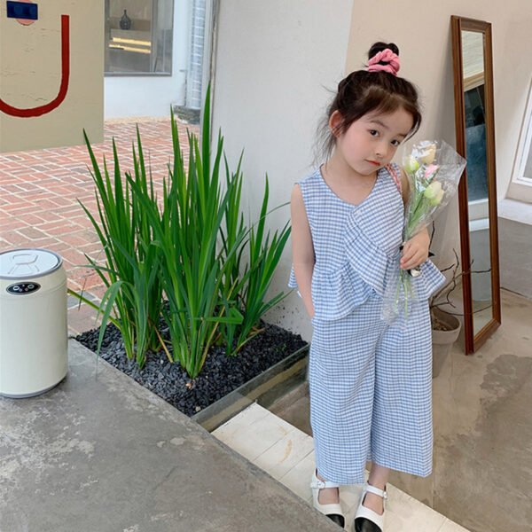 Liuliukd|Plaid Clothes For Girls-Blue-Kids
