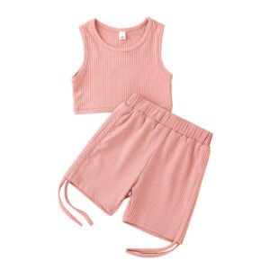 Liuliukd|Solid Color Children Girls Clothes-Kids