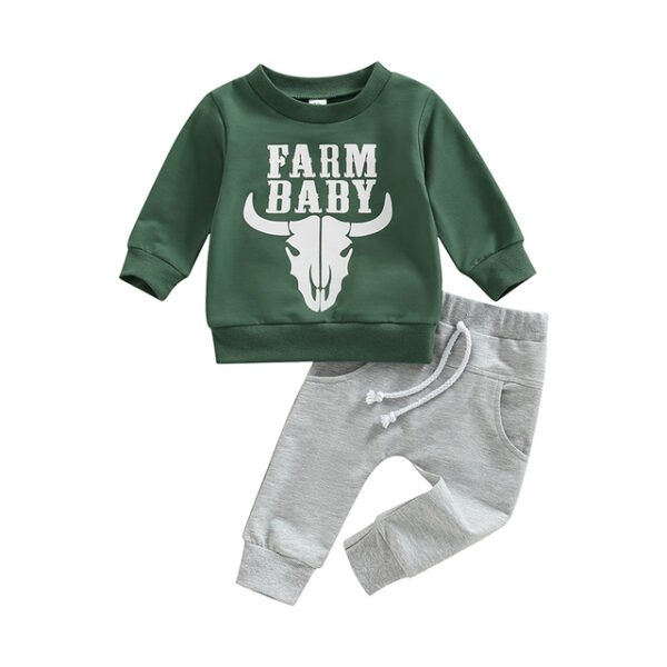 Liuliukd|Cow Letter Toddler Boy Clothes-Baby