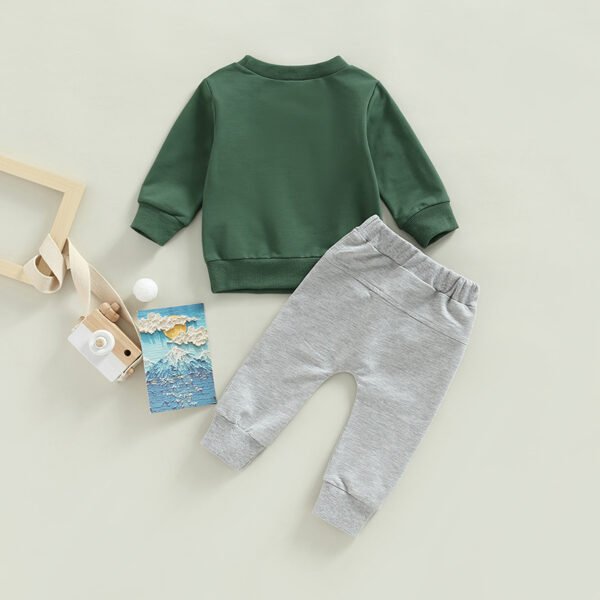 Liuliukd|Cow Letter Toddler Boy Clothes-Green-Baby
