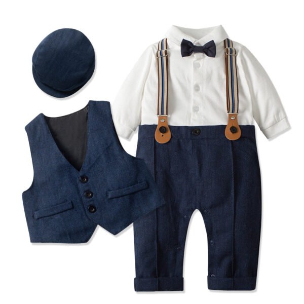 Liuliukd|Baby Boys Gentleman Outfits Suits-Blue-Baby