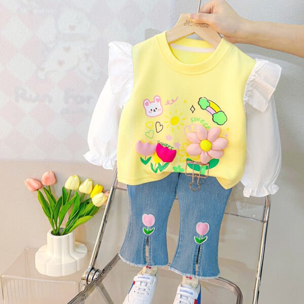 Liuliukd|Children Clothing Girls-Yellow-Kids