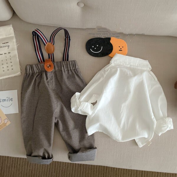 Liuliukd|Gentleman Baby Boy Outfits-White-Kids