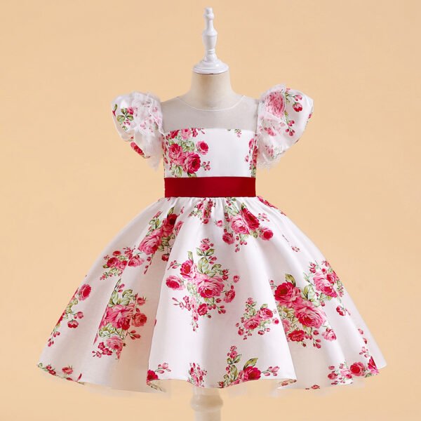 Liuliukd|Lace Flower Girl Dress-White-Kids