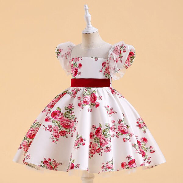 Liuliukd|Lace Flower Girl Dress-White-Kids