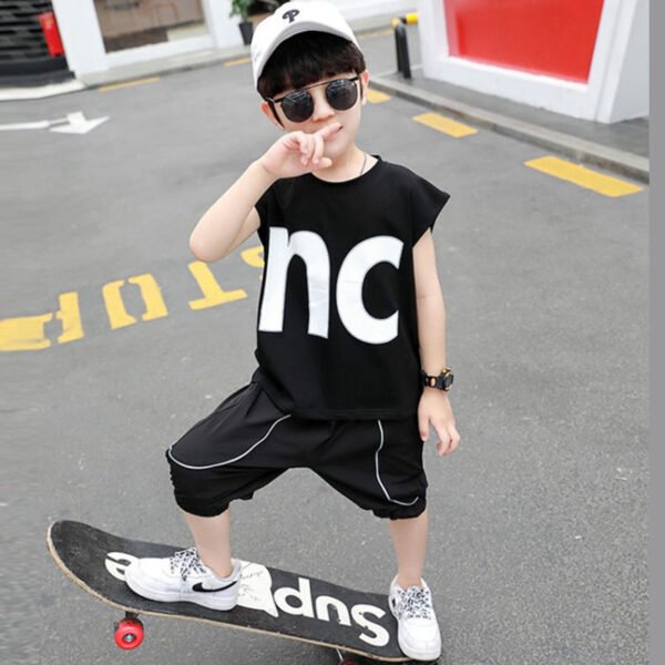 Liuliukd|Letter Boys Tracksuit-White-Kids