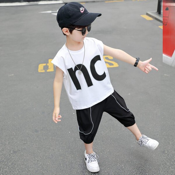 Liuliukd|Letter Boys Tracksuit-White-Kids