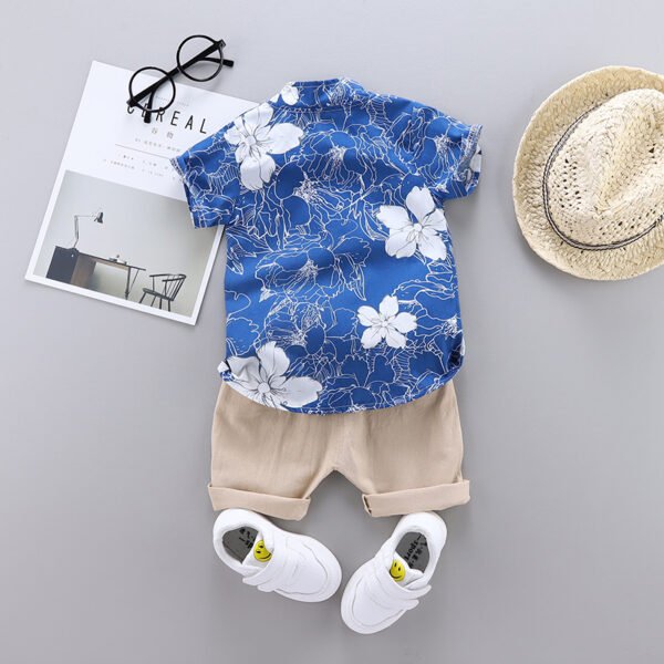 Liuliukd|Flower Kids Boys Clothing-Blue-Kids