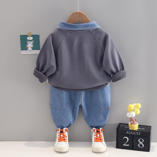 Liuliukd|Panda Clothes Baby Boy-Dark Grey-Kids