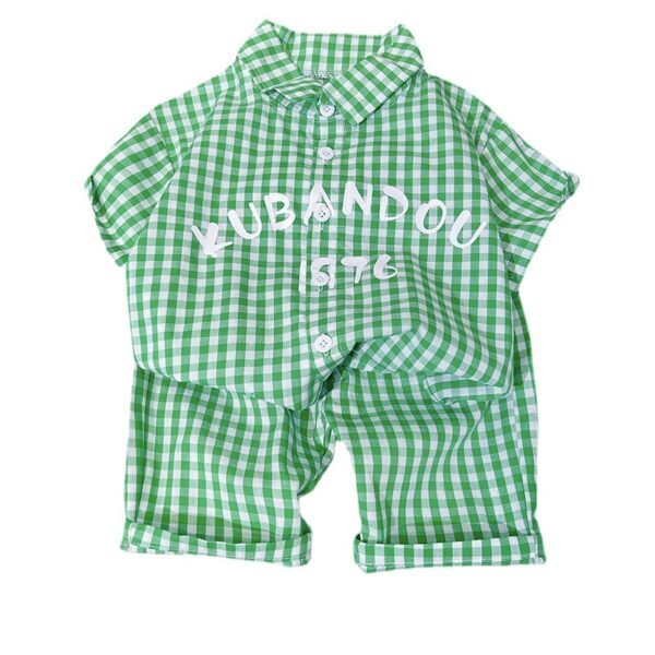 Liuliukd|Plaid Boys Clothing Sets-Kids