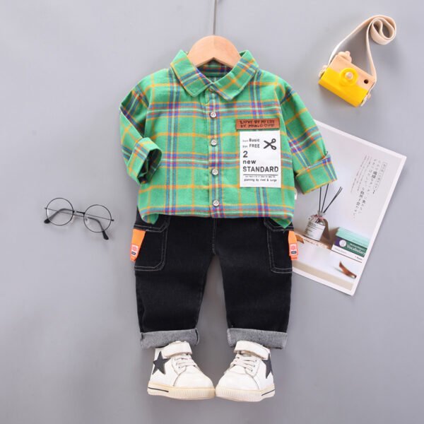 Liuliukd|Plaid Kids Boutique-Green-Kids