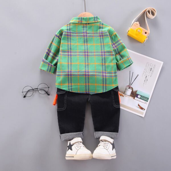 Liuliukd|Plaid Kids Boutique-Green-Kids