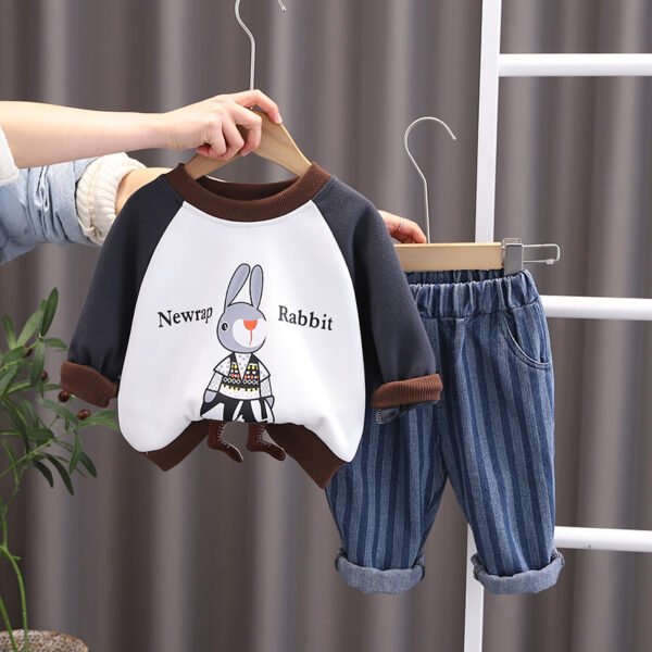 Liuliukd|Ribbit Boys Clothes Bulk-Grey-Kids