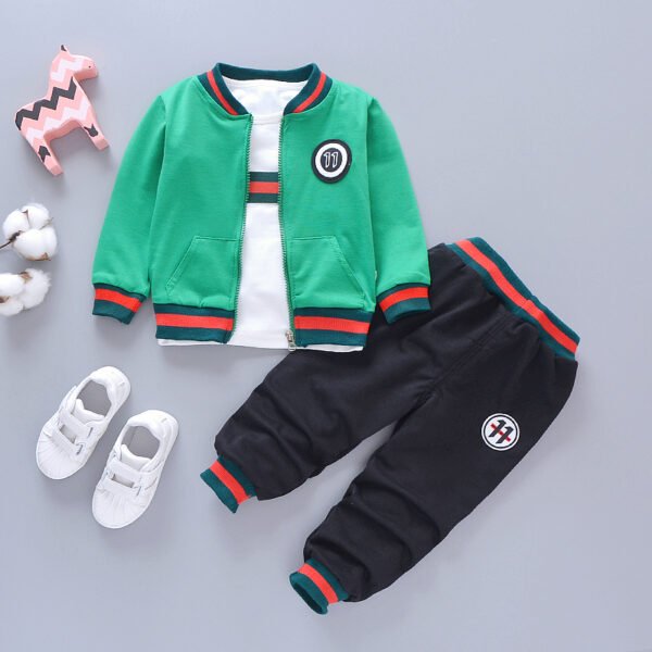 Liuliukd|Stripe Kid Clothes Boys-Green-Kids