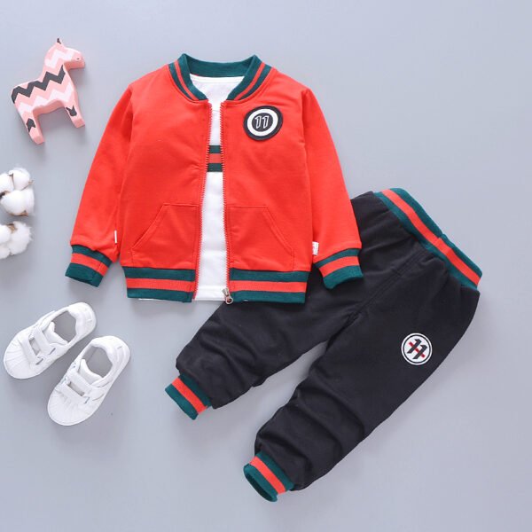 Liuliukd|Stripe Kid Clothes Boys-Red-Kids