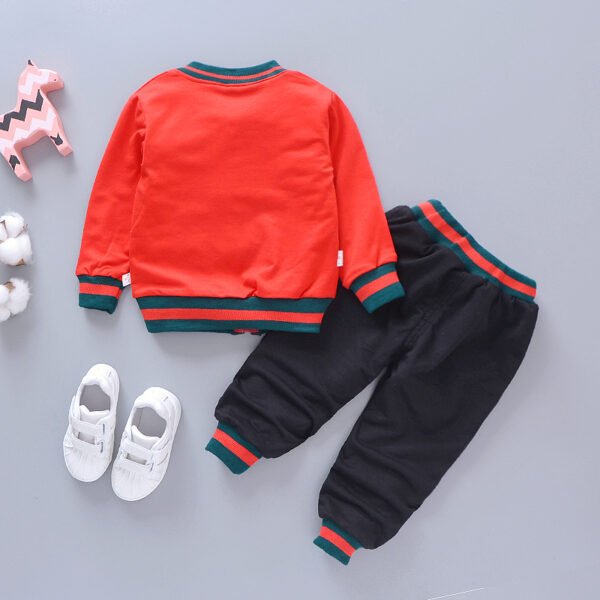 Liuliukd|Stripe Kid Clothes Boys-Red-Kids