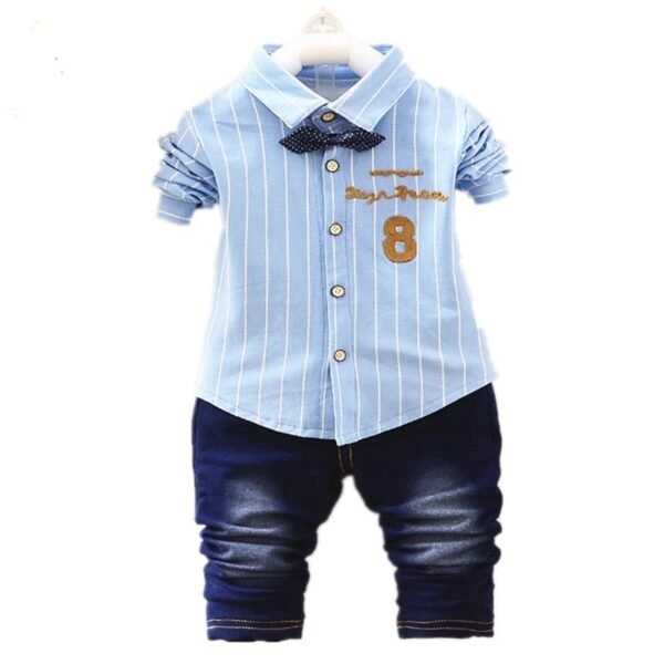 Liuliukd|Stripe Number 8 Childrens Boutique Clothing-Kids
