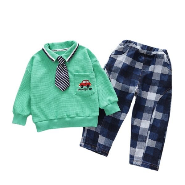 Liuliukd|Tie Car Baby Boy Outfits-Kids