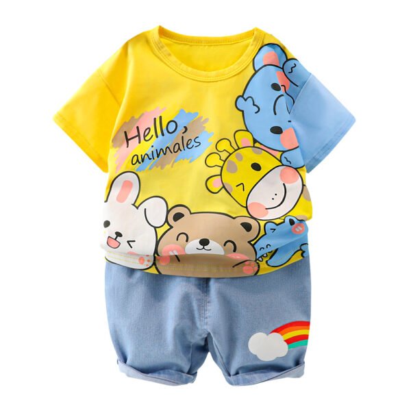 Liuliukd | Toddler Boy Animal T-shirt & Pants Sets-Kids
