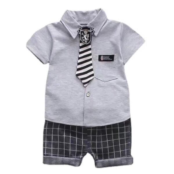 Liuliukd | Toddler Boys Shirt & Plaid Pants Set-Kids