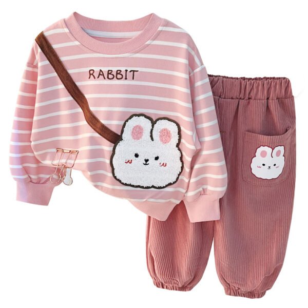 Liuliukd|Stripe Animal Baby Girl Clothes-Kids