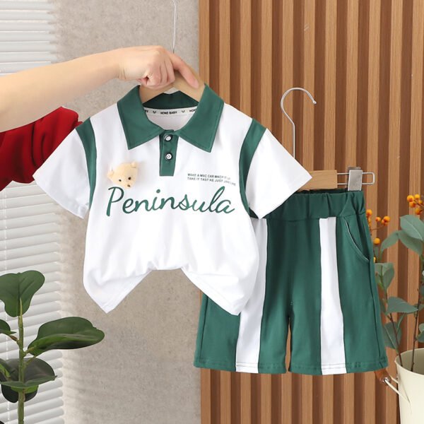 Liuliukd | Boys Letter Tracksuits-Green-Kids