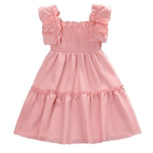 Liuliukd | Girls Pink Dress-Kids