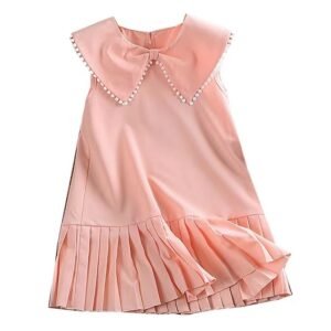 Liuliukd | Girls Tassel Doll Collar Dress-Kids