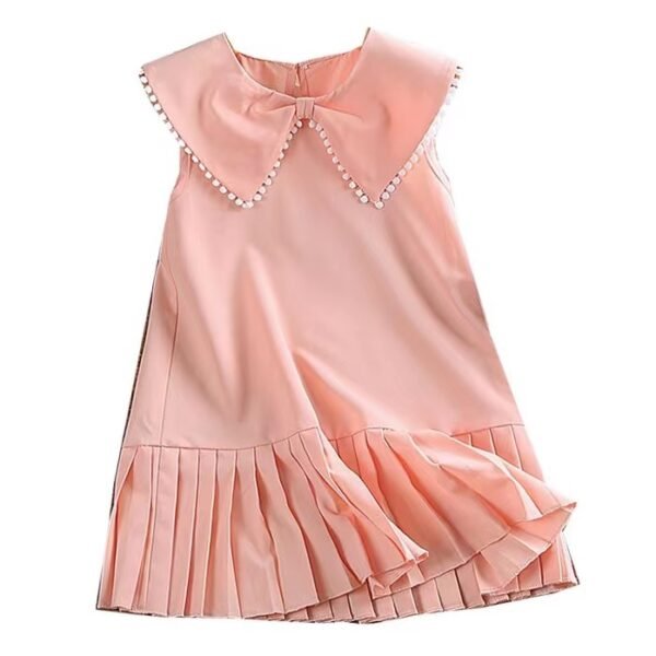 Liuliukd | Girls Tassel Doll Collar Dress-Kids