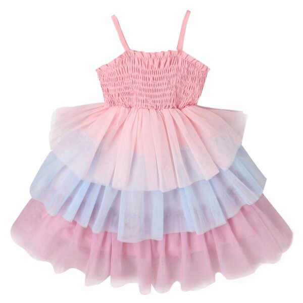 Liuliukd | Girls Rainbow Layered Dress-Kids