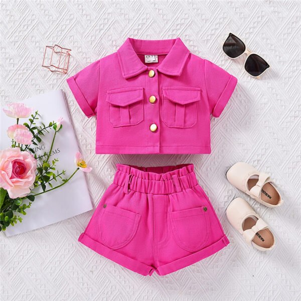 Liuliukd | Denim Kids Clothes-Fuchsia-Kids